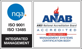 NQA ISO 9001 and ISO 13485 Integrated Logo - ANAB